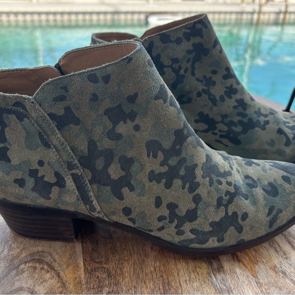 Lucky Brand Barstyn Camo Ankle Booties